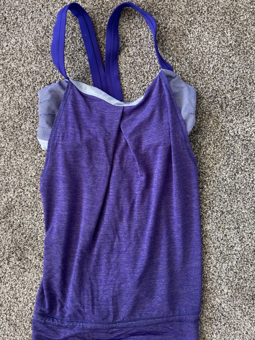 lululemon athletica Purple Strappy Tank Top
